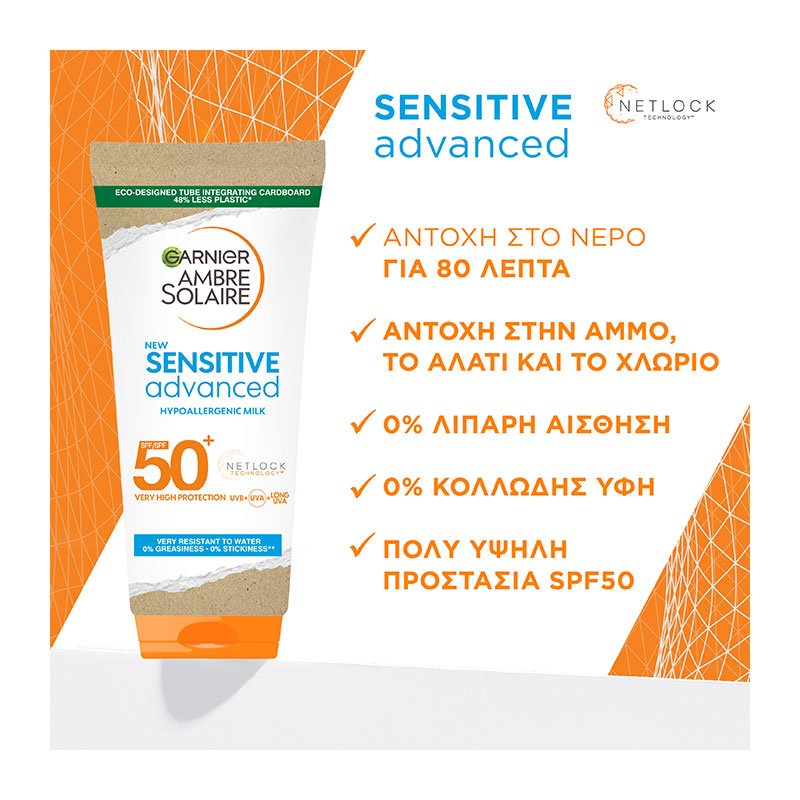Αντηλιακό Γαλάκτωμα Υψηλής Προστασίας SPF50+